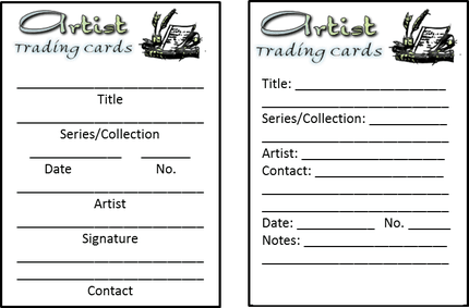 Artist Trading Cards. - ppt download